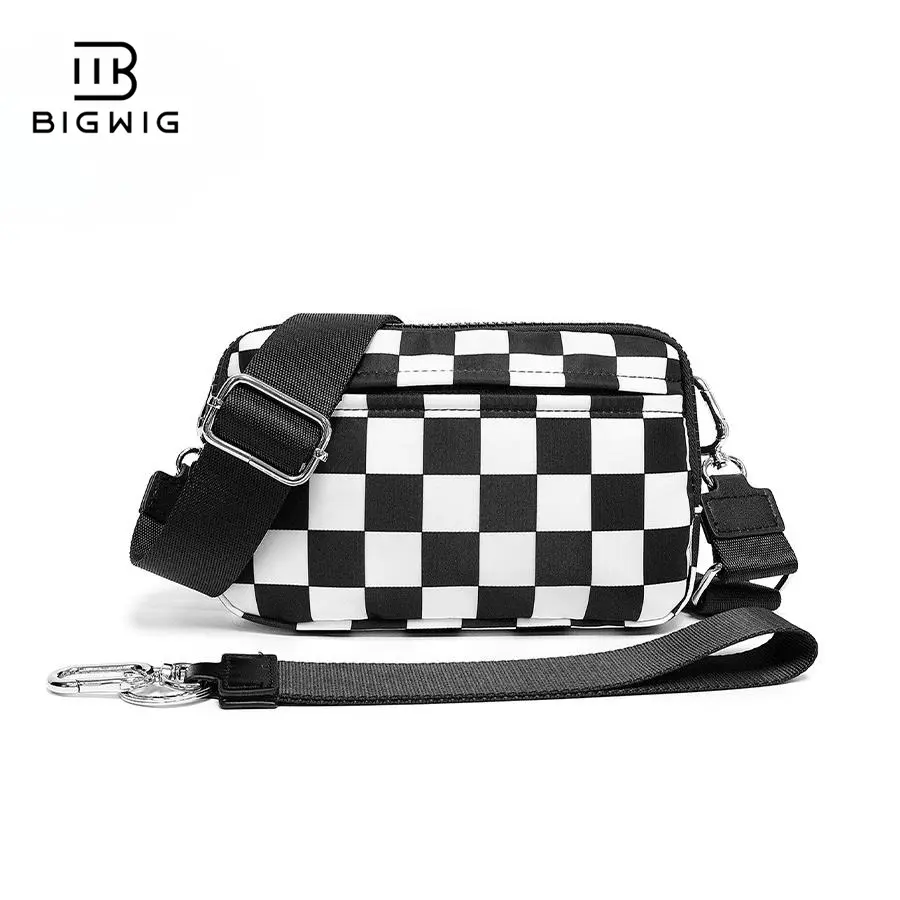 Black and white plaid