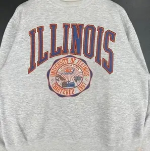 Vintage Illinois Logo Sweatshirt, Illinois Hoodie, Illinois