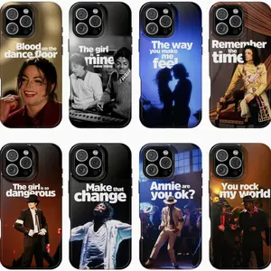Michael Jackson Iconic Song Phone Case – “Billie Jean,” “Smooth Criminal” & More | Retro MJ Music Design for iPhone 17 16 promax Fan Gift