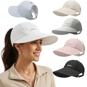 2-Pack UPF Sun Protection Baseball Hat for Men Women Lightweight Adjustable Velcro Closure Wide Brim Outdoor Sports Hat All Season Elastic Design White Gray Black