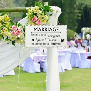 Wedding Marriage Plaque Table Decor, Wooden Cutout Art for Bridesmaids, Anniversary Favors Sign, Door Wall Decor, Wedding Signage, Wedding Crafts