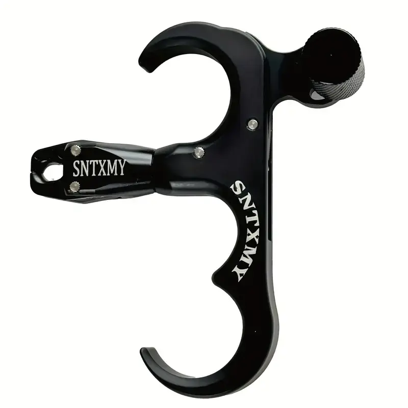 sntxmy 3-Finger Archery Thumb Trigger Release Aid, Durable Aluminum Alloy 1-Piece Casting for Compound & Recurve Bows, Adjustable Sensitivity for Adults, Gift for Archery Enthusiasts, Compound Bows, Unisex