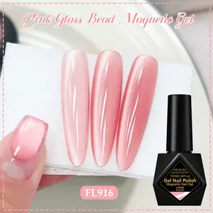Glass Bead Cat Eye Gel Nail Polish, Liquid Polish, 10ML, Shiny Cat Eye Magnetic Gel, Uv Light Gel, Soak off LED/UV, Nail Art Design, Salon Use, Nail Tech Supplies, Manicure, Nail Care