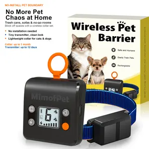 MimofPet Wireless Pet Barrier | B1-S | Stop Counter Surfing & Bad Habits | Wireless Pet Fence | Small Dog Breeds
