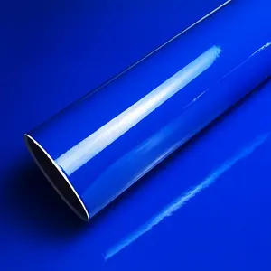 Classic Glossy Dark Blue PVC Vinyl Wrap Film Self Adhesive Car Motorcycle DIY Sticker Decal With Air Release