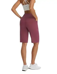 baleaf Women's Bermuda Shorts 12" Long Knee Length Running Athletic High Waist Zipper Pocket Quick Dry Loose Fit [PC:bgr032]