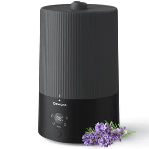 Humidifiers for Bedroom, 4L Top Fill Cool Mist Humidifiers with Oil Diffuser and Nightlight, Ultrasonic Air Humidifier for Home Baby Nursery & Plants，Large Room, Lasts Up to 50 Hours, Auto Shut-Off