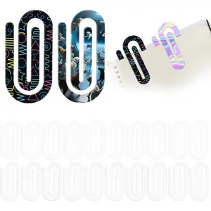 24 count 4" x 2" Bulk  Sublimation Paper Clip Blanks  for Bookmarks Business Card Holders Envelope Holders Photo Album Clip Card Sublimation Giant  Paper Clips (24PCS)
