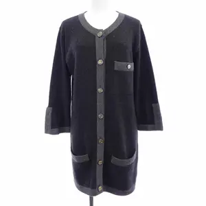 Pre-owned CHANEL Cashmere Small Leather Goods Long Cardigan