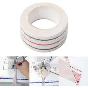 1Pc Diagonal Seam Basting Tape Sewing Straight Diagonal Seams Instruction Tool Accurate Seam Guide for Sewing Machines Sewing Bias Tape Makers