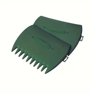 2pcs Leaf Scoops Hand Rakes - Large Plastic Garden Grabbers for Picking Up Leaves, Grass Clippings, Debris - Durable Gardening Hand Tools Set