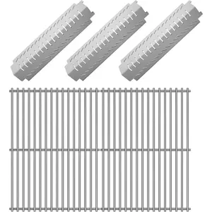 Grill Grates Grill Replacement Parts for  463230703, Charbroil 463252105, Centro 4000, 85-1095-6, Thermos 461230403, 461246804, Front Avenue, Stainless Steel Cook Grid BBQ Accessories