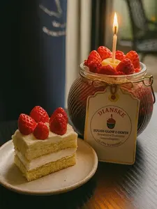 Strawberry Shortcake Whipped Candle