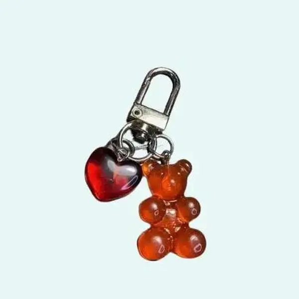 The SnapBliss Gummy Bear and Heart Charm, Red, A Fun and Unique Clip-On Addition to your Tumbler's (or Any Drinkware's) SnapBliss Cup Bracelet. ideal holiday gift