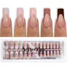 SXC Cosmetics X-Pro Tips 150/160 Nail Tips ONLY – Skin Tone Nude Series French Tip Press-On Nails Acrylic Soft Gel System for DIY Manicures at Home