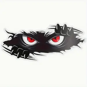 Angry Peeping Monster Pattern Vinyl Car Sticker, Universal Car Sticker, Large Durable Decal for Cars Trucks & Suvs, Bumper Sticker for Vehicle Customization, Car Decals
