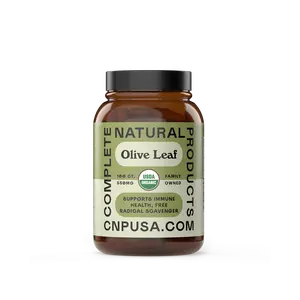 CNPUUSA Organic Olive Leaf Capsules - USDA Organic, 100 CT, 550MG - Supports Immune Health, Free Radical Scavenger, Natural Antioxidant Supplement