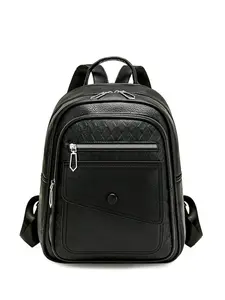 High-Quality Women's Fashion Leather Backpack, Large Capacity Multi-Compartment, Casual Oxford Fabric, Ideal for Daily Use