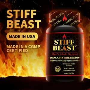 STIFF BEAST Nutritional Energy Supplement with 13Premium Herbal Extracts