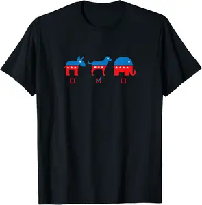 Funny Dog Tshirt My Vote is for Dogs Graphics Plus Size Tee T-Shirt - Feliciabr Shop 98B099QXYWYK