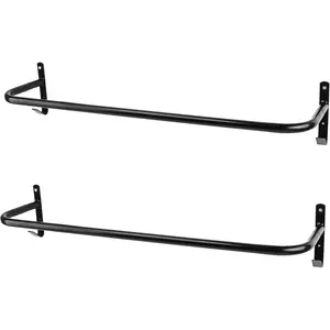 2Pcs Blanket Rack with Bridle Hooks,Wall Mounted Removable Horse Blanket Bar for Hanging Horse Blankets Pads Saddle Blankets,34 Inch