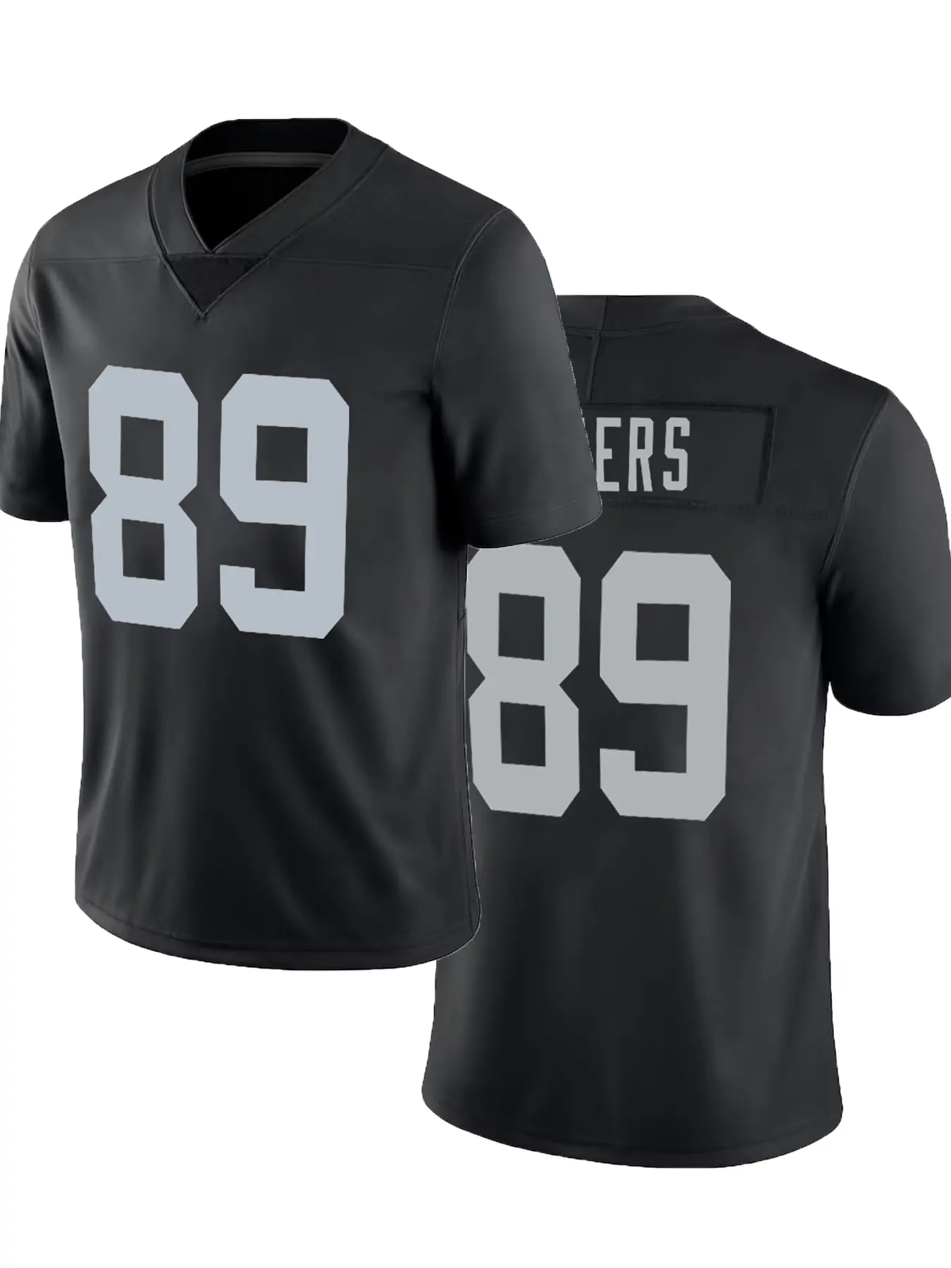 Men's American Football Jersey Shirt, Embroidered Letters, Breathable Short Sleeve Pullover, Unisex All-Season Sportswear, Football Shirts