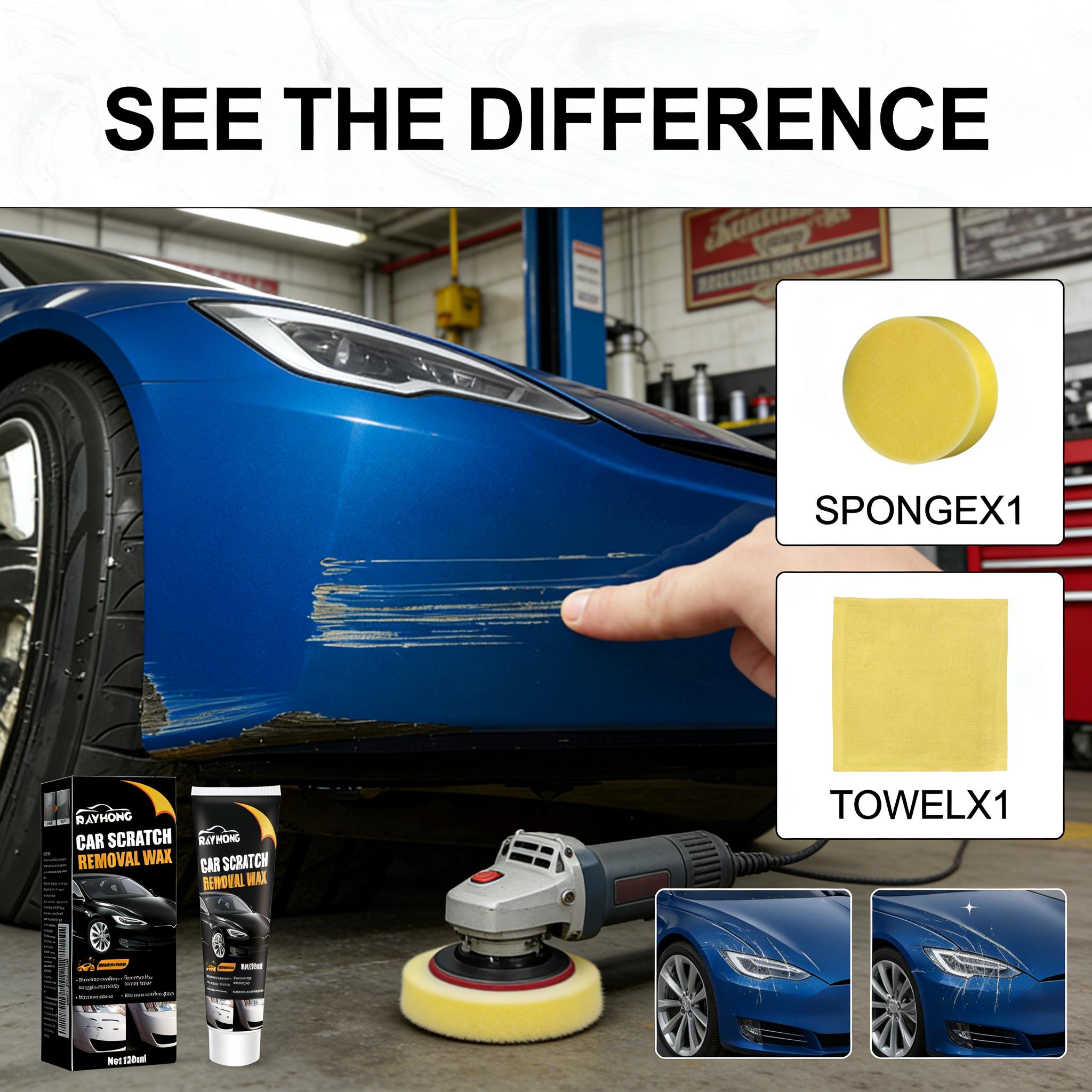 Rayhong Car Scratch Wax - Paint Protection, Polishing, Scratch Removal, Care, Paint Repair, Cleaning, Stain Removal, and Abrasive Agent