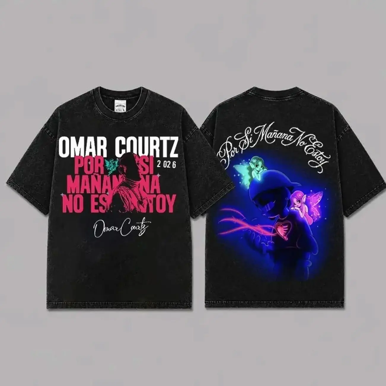 Omar Courtz Por Si Mañana No Estoy Tour 2026 Acid Wash T-Shirt, El Ousi Tee, Por Si Mañana No Estoy Tee, Ousi Fan Gift Shirt AAF 3IW