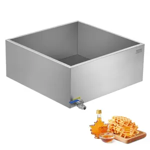 VEVOR Maple Syrup Evaporator Pan,  24.9 Gallon, 362 Cups of 8.8oz Maple Syrup, Flat Evaporator Pan with 1 Valve and 3 Heating Methods, 304 Stainless Steel Maple Syrup Pan for Home, Outdoor