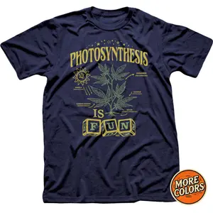 Photosynthesis Is Fun T-Shirt, Science Lover Graphic Tee, Funny Botany Plant Shirt, Unisex Casual Top, Menswear, Womenswear, Gift for Nature Enthusiasts, Comfortable Cotton Tee for Eco-Friendly Style