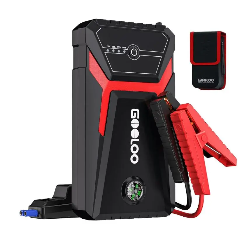 GOOLOO GE1500 Car Jump Starter,1500A Peak 12V Battery Jump Box with Charge Port(Up to 6.0L Gas and 4.0L Diesel Engines),Portable Battery Booster Pack Power Bank Car Starter