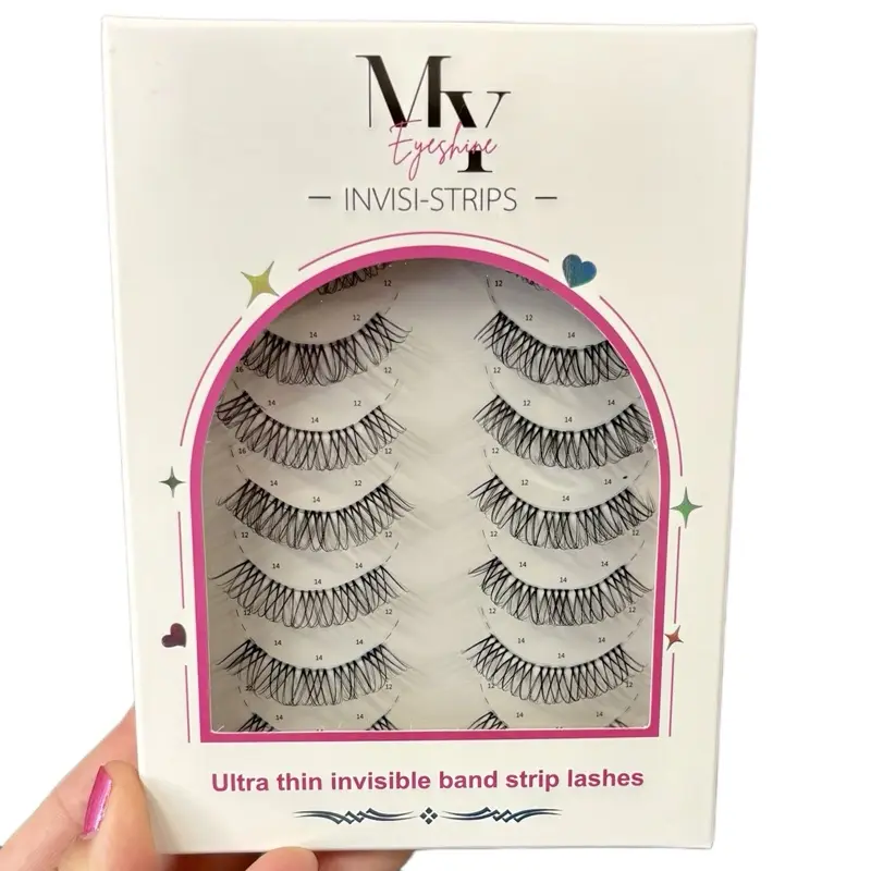 My Eyeshine Invisi-strip Lashes 7 Pairs Pre-Mapped Strip  (GLUE SOLD SEPERATELY)