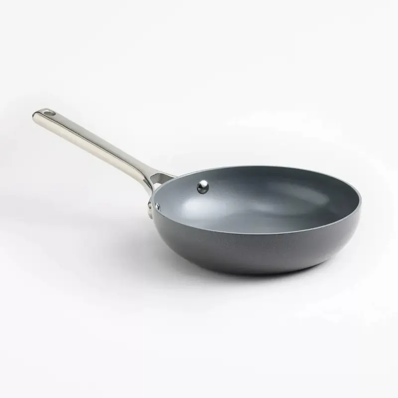 8" Nonstick Ceramic Coated Aluminum Frypan - Dark Gray
