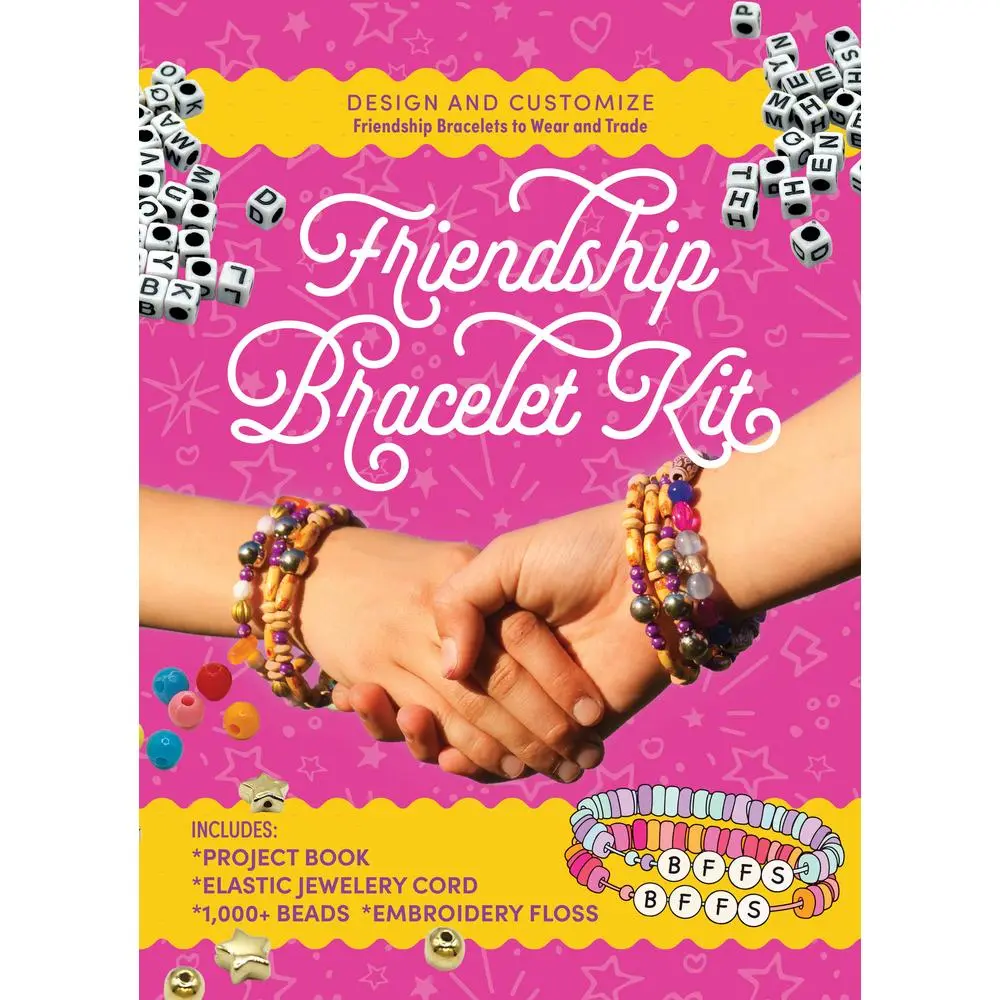 USED Book - Friendship Bracelet Kit: Design and Customize Friendship Bracelets to Wear and Trade - Includes: Project Book, Elastic Jewelry Cord, 550 Beads, Embroi by Editors of Chartwell Books (Misc.) - english