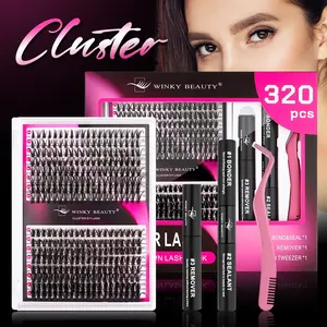 Ultra-Dense Waterproof Eyelashes, Long-Lasting Cluster Lash Extensions, Natural Daily Use, Beginner-Friendly DIY Lashes, Fashion Makeup Essential