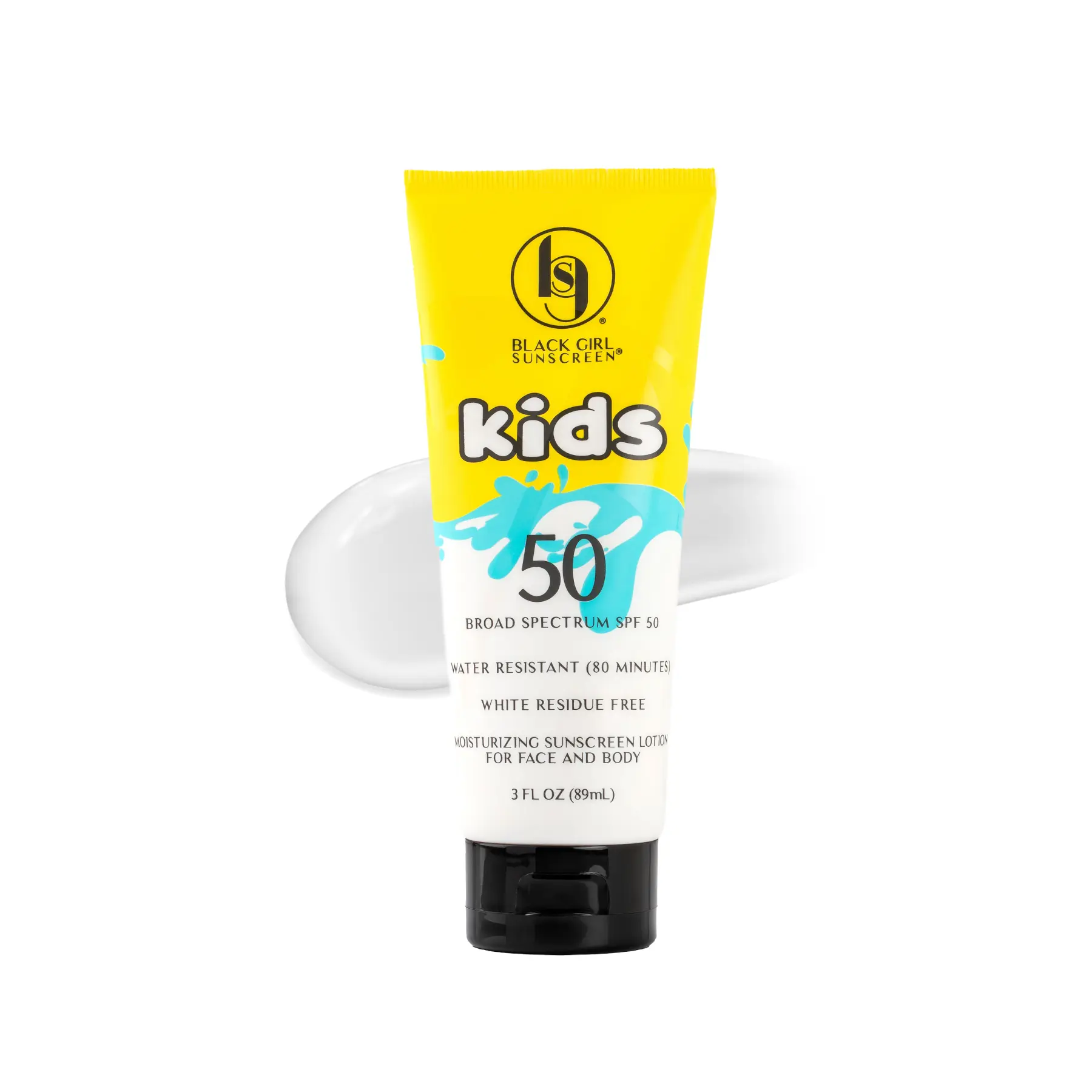 BGS Kids Facial Sunscreen SPF 50 - 3 oz - 100% Non-Irritating Avocado, Sunflower, Shea Moisturizer with Vitamins for Kids