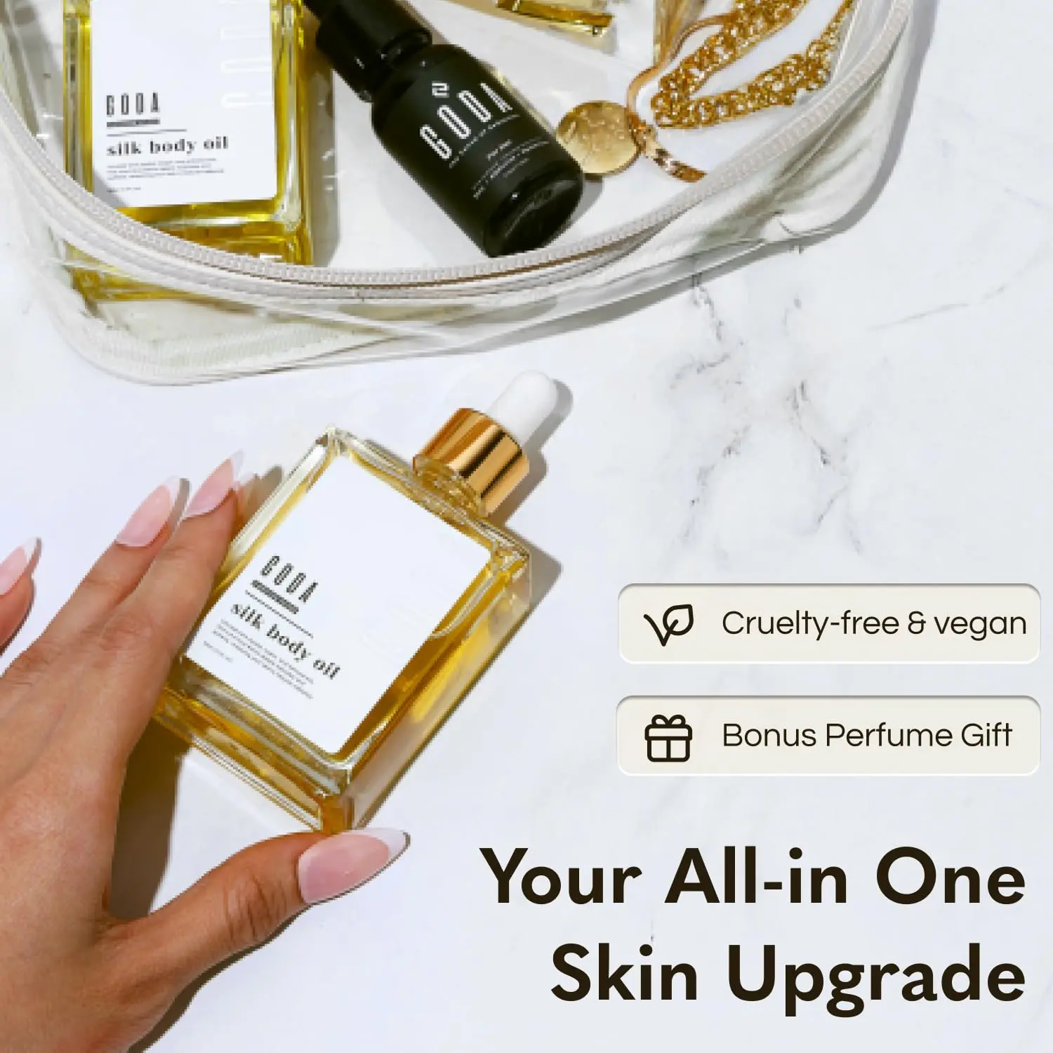 GODA Silk Body Oil for Women 4oz | Firming & Anti-Aging Skin