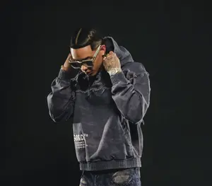 GZ BLUE PATCHWORK HOODIE