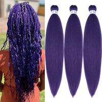 Purple Braiding Hair 3 Packs