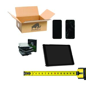 Mamoth Small eBox 9x6x3 inch Cardboard Box for 10 lbs Electronics Disposal with Return Shipping Label and Tamper Label for Secure Data Destruction