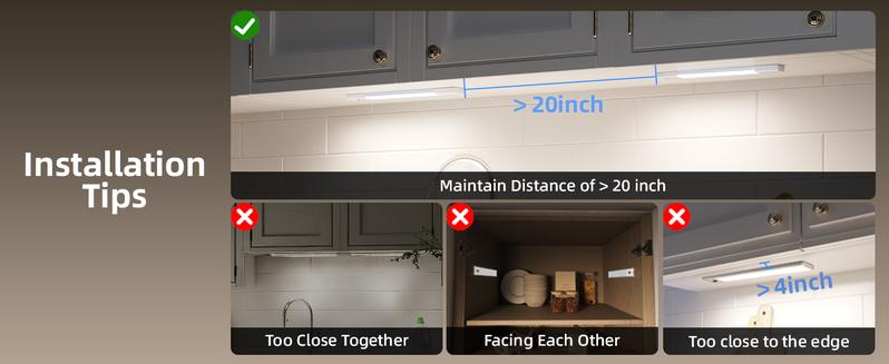 EZVALO Under Cabinet Lighting Wireless with Remote, LED Closet Lights Motion Sensor Dimmable, Magnetic & Rechargeable via USB, Energy-Saving Light for Kitchen, Wardrobe, Cupboard, Hallway & Stairs Home Decor, White Light, 5Pack Halloween Christmas Outdoor