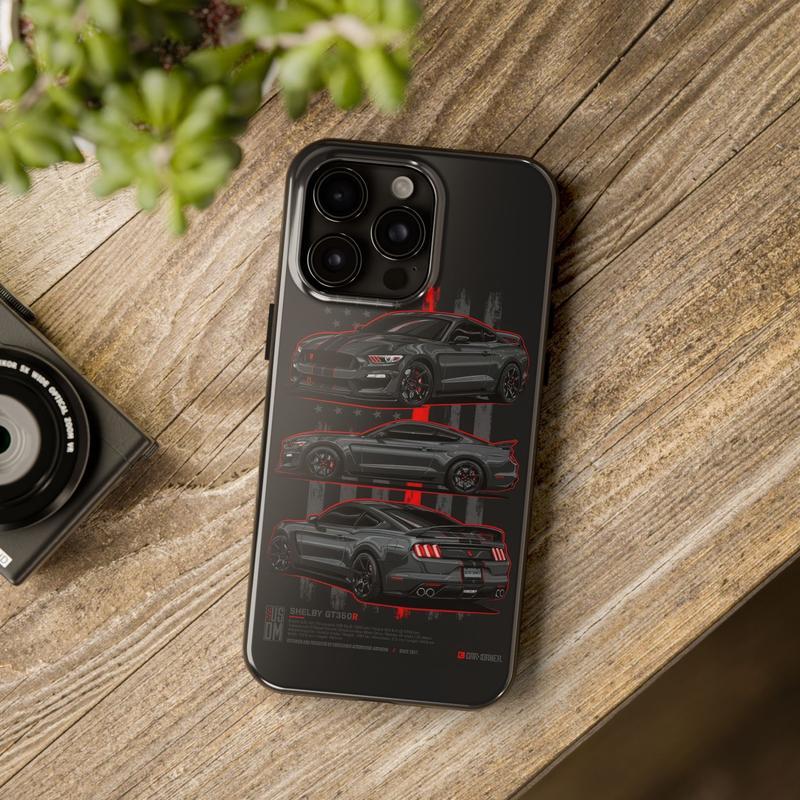 Shelby GT350R - USDM - CarCorner Phone Case Suitable for iPhone 17-11 Pro Max/Plus and  Samsung Galaxy S23-25