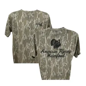 AF Waterfowl Turkey Mossy Oak Tee, Style 3D Camo, Hunting Camo 3D T Shirt, Mossy Oak Original, Camo Pattern Men's T Shirt
