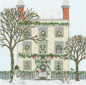 Christmas Townhouse XSS31 Counted Cross Stitch Kit
