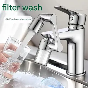 1080° Rotating Faucet Filter Extender Double Sprayer Mode Multi-Function Universal Faucet Extender Ideal for Toddlers, Kitchens, and Bathrooms