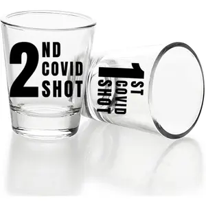 COVID Shot Glass (Shot 1 & 2 Box Set)