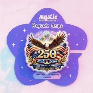USA 250th Anniversary 1776-2026 Magnetic Phone Grip, Soaring Eagle Patriotic Kindle Holder, Magsafe Compatible, High-quality Print Reader Gift, Removable.