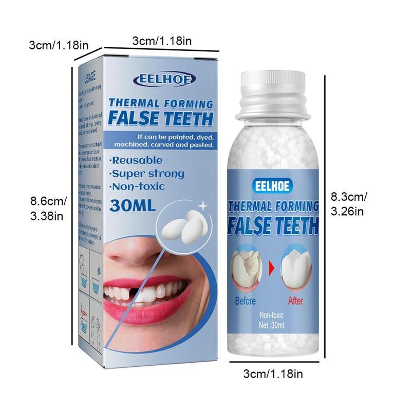 【2 pcs】temporary tooth replacement kit, moldable dentures, providing immediate and confident smiles, denture