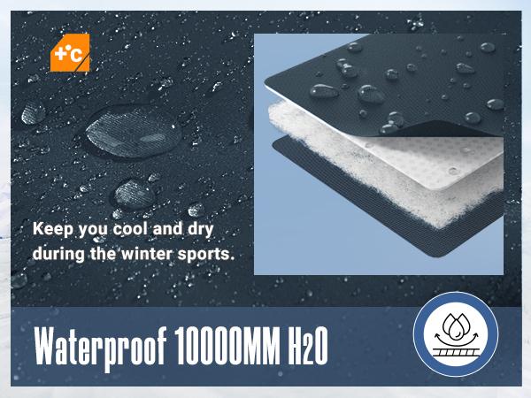 33,000ft Male Ski Pants - Waterproof, Insulated for Winter Skiing, Snowboarding (Sports & Outdoor Professional Clothing)