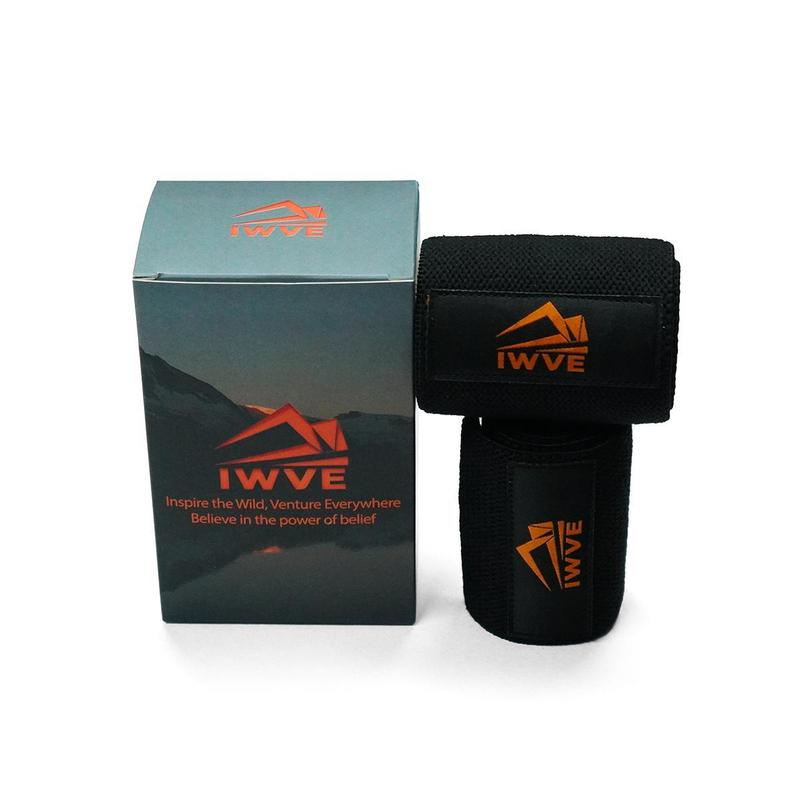 IWVE19 Weightlifting Wrist Wraps 19" IPF Approved Heavy Duty Thumb Loop Professional Quality Support for Powerlifting Strength Training Fitness Accessories
